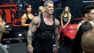 Rich Piana Minutes BEFORE Mac Trucc Attack - LA Fit Expo