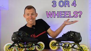 HOW MANY WHEELS IS BETTER? How to choose wheel/frame setup (inline skating)