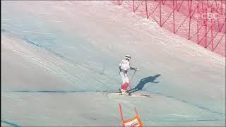 Downhill ski crash - Brice Roger, Bormio 2019