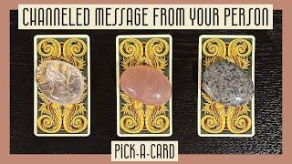 Channeled Message From Your Person️Pick-A-Card Love Reading️