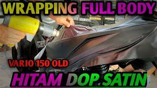 Vario 150 old full wrapping HITAM DOP SATIN derek, - @delta sticker