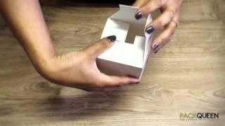 How to Fold Your PackQueen Box - One Piece Cube Box 120, 100, 80, 60 & 50mm Gift Boxes