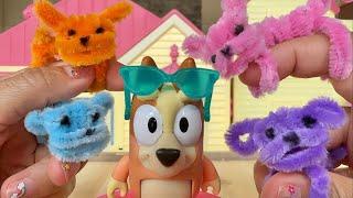 Bluey toys  Cute babies mini dog toys DIY