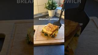 Viral breakfast sandwich  #breakfastidea #easyrecipe #breakfastsandwich #viral #healthyfood