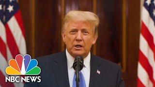 Trump Gives Farewell Address, Urges Country To ‘Pray’ For Biden Administration | NBC News NOW