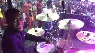 CHOIR SINGS SONG NEW TO THE DRUMMER  SEE WHAT HAPPENED