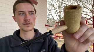 First Firing of My MASSIVE Corncob Pipe ($20)