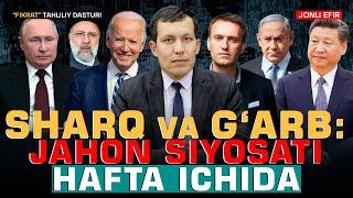 Sharq va G'arb: jahon siyosati hafta ichida #fikratuz