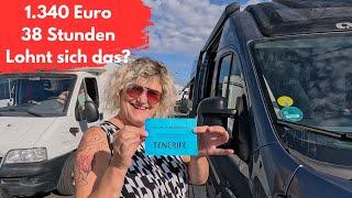 Mit dem Wohnmobil auf die Kanarischen Inseln. Unsere Fährfahrt nach Teneriffa. Alle Informationen.