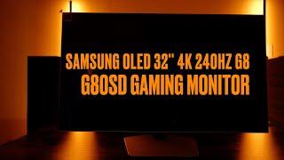 ($1299.99 WOW) Unboxing a OLED Samsung 32 inch 4K 240Hz G8 G80SD Gaming monitor + PS5 Gameplay