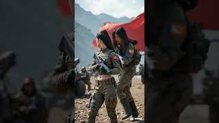 Chinese Army Queens  Elite Women in Military Action!#shorts #ai #military #war