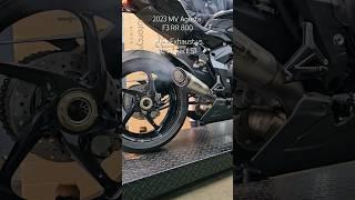 2023 MV Agusta F3 RR SC Project S1 Exhaust vs. Stock Exhaust Sound
