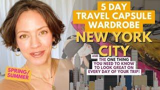 5 day travel capsule wardrobe for New York City spring/summer - What you need to know