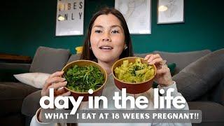 DAY IN THE LIFE VLOG! | reset day, last minute shopping + what I eat at 18 weeks pregnant!!