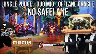 JUNGLE PUDGE - DUO MID - NO SAFELANE | A CIRCUS GAME (SingSing Dota 2 Highlights #2173)