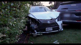 Drunk Driver Loses Control and Crashes Into Parked Cars