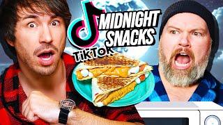 We Tried the WEIRDEST Midnight Snacks from TIKTOK - Taste Test