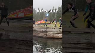 Launching my jetski off a drop #shorts