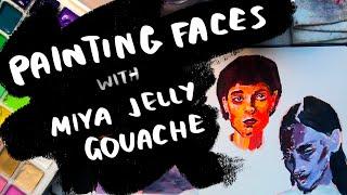 Draw + Paint | Painting Faces with Jelly Gouache