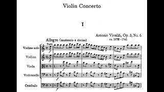 A. Vivaldi. Concerto RV 356 in La minore