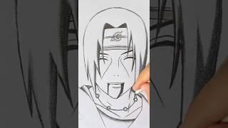 Itachi Uchiha drawing #drawing #pencilsketch #drawingtutorial #satisfying  #artvideo #viral #anime