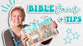 JOURNALING BIBLE TOUR  FLIP THROUGH + TOP 3 BIBLE JOURNALING TOOLS