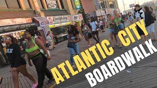 【4K】Walk Atlantic City Boardwalk New Jersey 4k video USA
