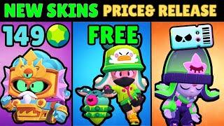 NEW Brawl Stars Skins PRICE&RELEASE DATE