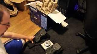 Unboxing Saitek x52 Pro Rudder Pedals and remove the center detent