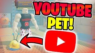 HOW TO GET THE YOUTUBE PET | Strongman Simulator