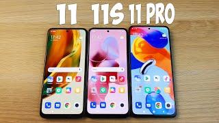 XIAOMI REDMI NOTE 11 VS NOTE 11S VS NOTE 11 PRO 5G - КАКОЙ ЛУЧШЕ? ПОЛНОЕ СРАВНЕНИЕ!