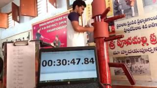 Record Midle Video - Most Martial arts Punch Strikes Master Prabhakar Reddy