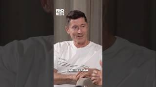 “IMPOSSIBLE To Be So Good!”  Robert Lewandowski’s Reaction to Lamine Yamal #football  #barcelona