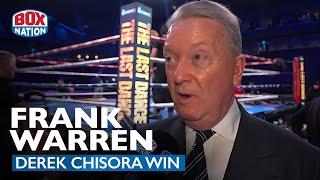 Emotional Frank Warren Reacts To Derek Chisora Stunning Win