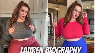 Lauren Biography | Big busty curvy model | Curvy fashion model | @24curvyplusupdate47
