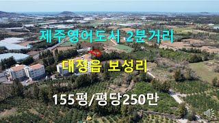 [제주빠빠] 제주영어도시 2분거리 ｜대정읍 보성리 155평 ｜토지매매 평당250만원  010-3318-5088