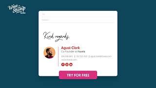 Create your professional email signature in less than 2 minutes | WiseStamp