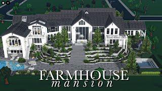 Giant Farmhouse Mansion Bloxburg Speedbuild