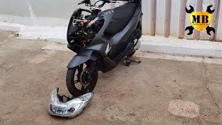 honda pcx remove led lights.DIY