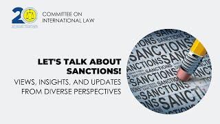 Let's talk about sanctions! | Views, insights, and updates from diverse perspectives