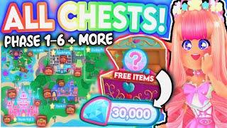 GET 30K DIAMONDS IN 30 MINS FROM 40+ CHESTS! *ALL* CHEST LOCATIONS IN ROBLOX ROYALE HIGH! Campus 3