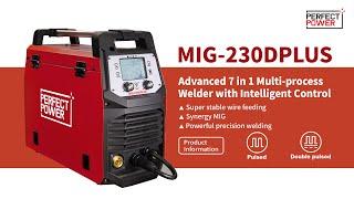 MIG-230DPLUS 7-in-1 Pulse MIG Welding Machine with Synergy Control | PERFARC POWER PERFECT POLWER