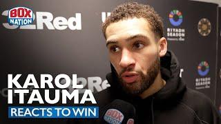 Moses Itauma Joins Post-Fight Interview After Karol Itauma TKO Win