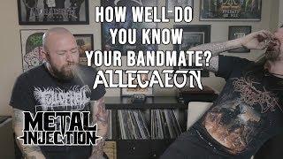 ALLEGAEON Plays "How Well Do You Know Your Bandmate?" With Shots! | Metal Injection