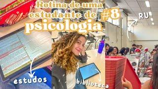 rotina de uma estudante de psicologia #8 | um dia na faculdade, estudos, aulas