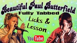 Beautiful Butterfield Lick and More (full tabbed lesson) 