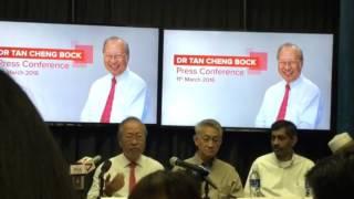 Dr Tan Cheng Bock on presidential commission