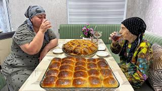 Делаем пышные и мягкие булочки с джемом | Бабушкина кухня