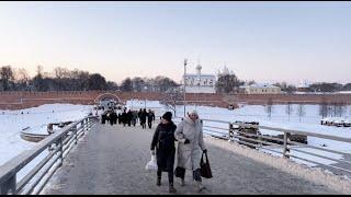 VELIKY NOVGOROD (Founded in 859). The First Old Capital of Russia in Winter 2023