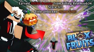 This 30M Oneshot Sand Combo Is Unstoppable In Blox Fruits PvP (Bounty Hunt)